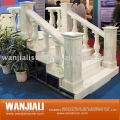 Marble indoor stair handrails